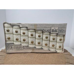 Coaster Classics by Hi-Jacs Mid Century Modern MCM Glass Sleeves with Gold Detai